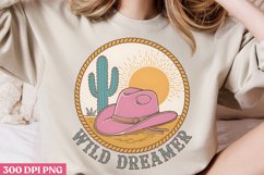 Wild Dreamer PNG, Pink Western Sublimation PNG Product Image 2