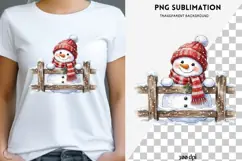 Christmas peeking character png design for T-shirts Product Image 1