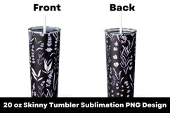 Flowers Seamless Patterns 20 oz Tumbler Sublimation PNG Product Image 1