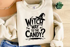 Witchy way to the candy Svg | Halloween Svg | Shirt Svg Product Image 2