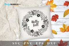 Fall wreath svg Product Image 1