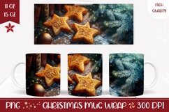 Christmas Cookies Mug Template, Winter Coffee Mug Wrap Product Image 1