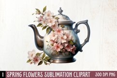 Spring Flowers Sublimation Clipart Product Image 1