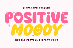 Positive Moody - Playful Bubble Font Product Image 1