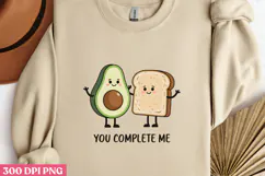 You Complete me PNG, Valentine Sublimation PNG Product Image 2