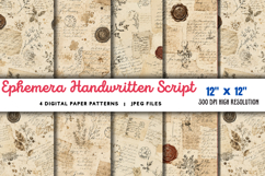 Ephemera Handwritten Script Wallpaper JPG Product Image 1