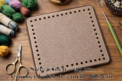 Base for embroidery basket square plywood digital download Product Image 1