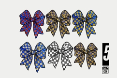 Checkerboard Bow Clipart Set Product Image 1