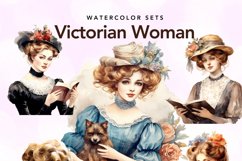 victorian woman clipart, victorian sublimation Product Image 2