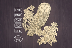Owl birds lasercut svg, owl laser cut ornament or keychain Product Image 1