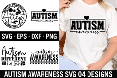 Autism Awareness SVG Design - Autism Different Not Less Product Image 1