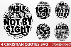 Christian Quotes SVG Product Image 1
