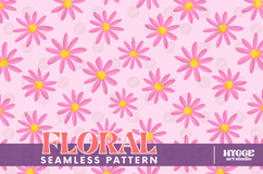 Retro Flowers Seamless Pattern Bundle Floral Png Sublimation Product Image 7