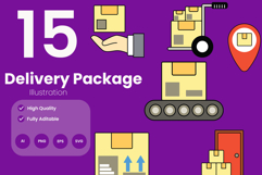 Delivery Package Illustration Pack Product Image 1