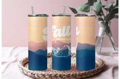 Faith Mountains Christian Tumbler Wrap | 20oz Skinny Design Product Image 2