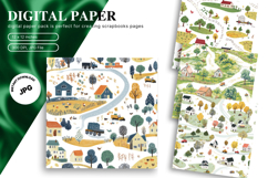 Farm Animal Background Cute Kids Room Pattern Wallpaper_11 Product Image 1
