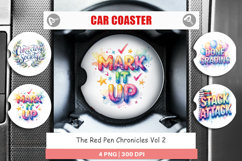 Red Pen Chronicles Car Coaster Product Image 1