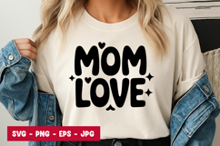 Mom Love Bold Typography SVG PNG Product Image 1
