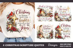 4 Christmas Scripture PNG Designs, 4 Christian Nativity Quot Product Image 1