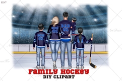Hockey Family clipart: &quot;HOCKEY CLIPART&quot; Hockey jerseys PNG Product Image 1