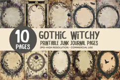 Gothic Rose Junk Journal Pages Product Image 1