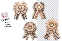 Bows, Ribbon, Lace , Clipart, Ephemera, PNG, Junk Journal Product Image 1