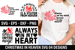 Christmas in Heaven SVG Design - Always on my mind forever Product Image 1
