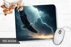 Night Storm Eagle Mouse Pad PNG Design Product Image 1