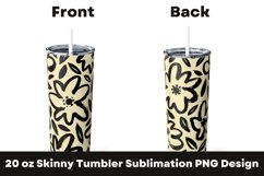 Bold Flowers Seamless Pattern 20 oz Tumbler Sublimation PNG Product Image 1
