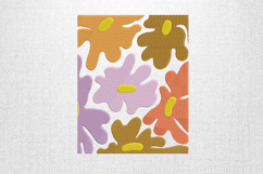 Retro Floral Abstract Block Embroidery Design Product Image 1