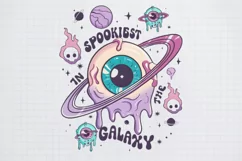 Pink Halloween Spookiest in the galaxy2 PNG Sublimation Product Image 1