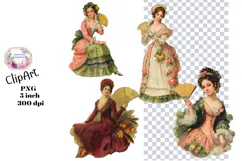 Victorian, Woman, Scraps, Ephemera, PNG, Clipart Product Image 1