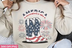 America PNG, Western 4th Of July Sublimation PNG Product Image 2