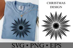 Sunbrust Svg | Christmas svg | Shirt Svg Product Image 2