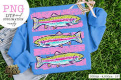 Trout PNG | Summer Lake Fish Shirt Design Product Image 7