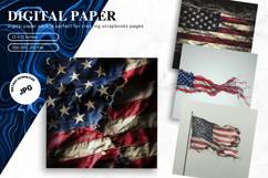 4th of July Patriotic USA American Flag Background Wallpaper Product Image 1