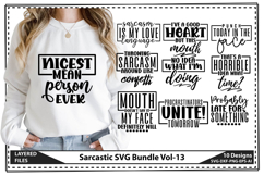 Sarcastic SVG Bundle, funny quotes Sarcasm Svg Product Image 1