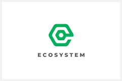 Ecosystem - Letter E Hexagon Logo Design Vector Product Image 1