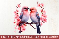 Vintage Valentines Day Flowers Clipart Product Image 1