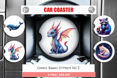 Car Coaster Cosmic Kawaii Critters Product Image 1
