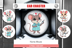 Car Coaster Nurse Mouse Product Image 1