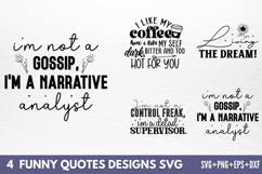 Funny Quotes Designs SVG Product Image 1