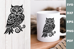 Vintage Owl Design, Cutting board laser SVG, Cricut Product Image 2