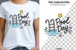 Pool Day PNG | Summer Pool Clipart | Cute Swimming Design Product Image 1