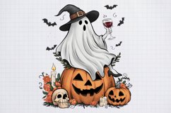 Halloween Fall Ghost Sublimation, Halloween Sublimatiori Product Image 1