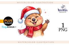 Christmas Quokka: Watercolor Holiday Magic Product Image 1