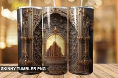 3D Gothic Book Tumbler Design Product Image 1