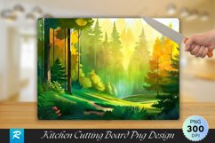 Summer Forest Cutting Board Sublimation Design Product Image 1
