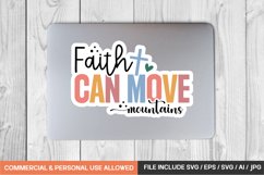 Boho christian Sticker Svg Bundle / 20 sticker designs Product Image 5