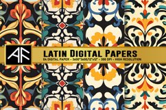 Latin DIgital Paper Patterns Product Image 1